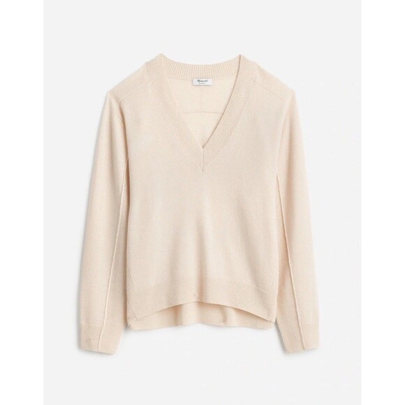 Madewell Womens Cashmere V-Neck Sweater Relaxed fit NWT Size S Small - Picture 1 of 14